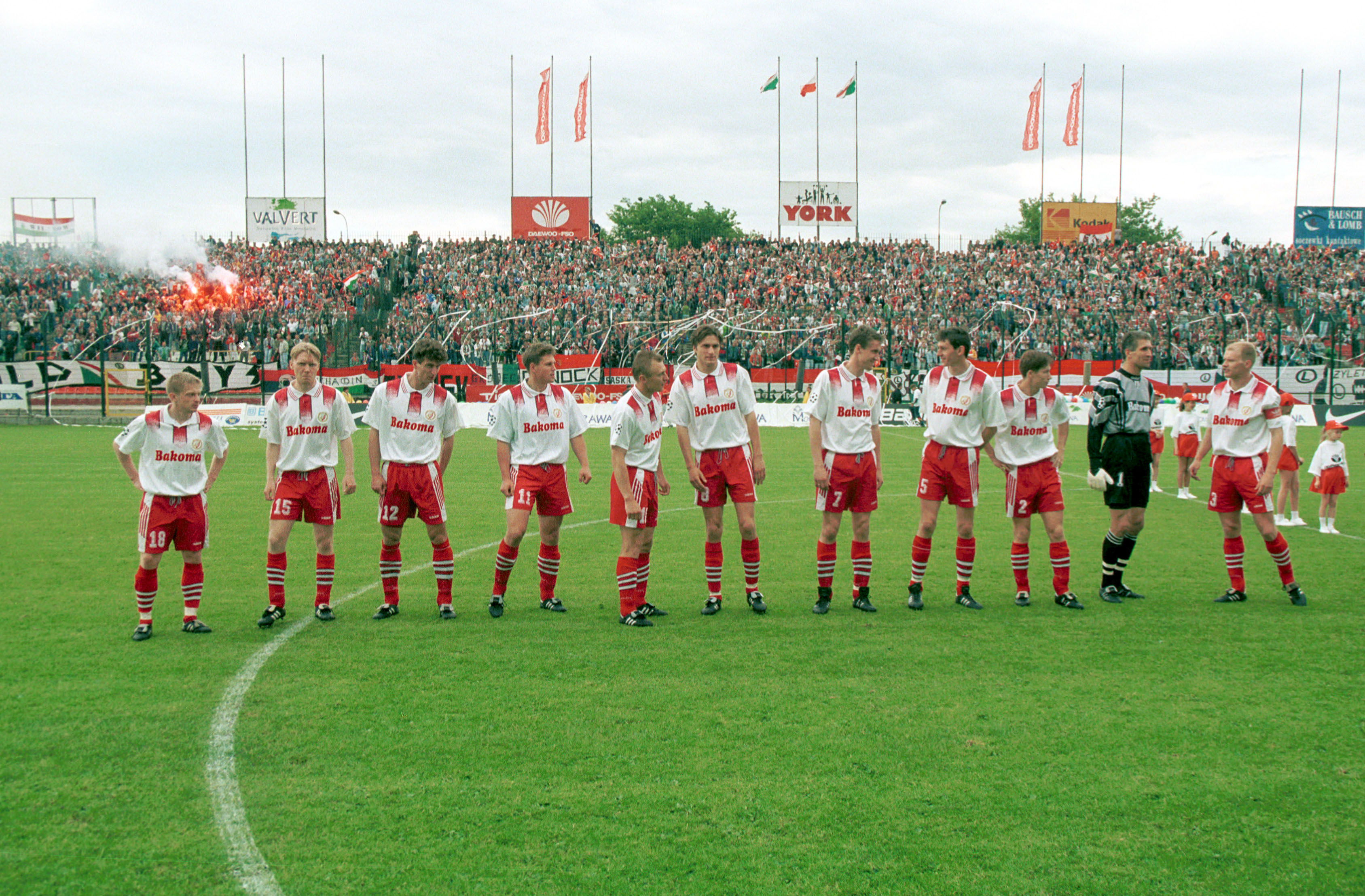 Mecz Legia - Widzew 2-3 1997 drużyna