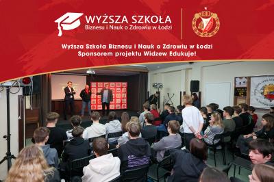 Wyższa Szkoła Biznesu i Nauk o Zdrowiu w Łodzi sponsorem #WidzewEdukuje!