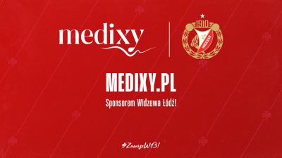 Medixy.pl Sponsorem Widzewa Łódź