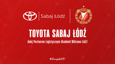 Toyota Sabaj Łódź nadal Partnerem Logistycznym Akademii Widzewa!